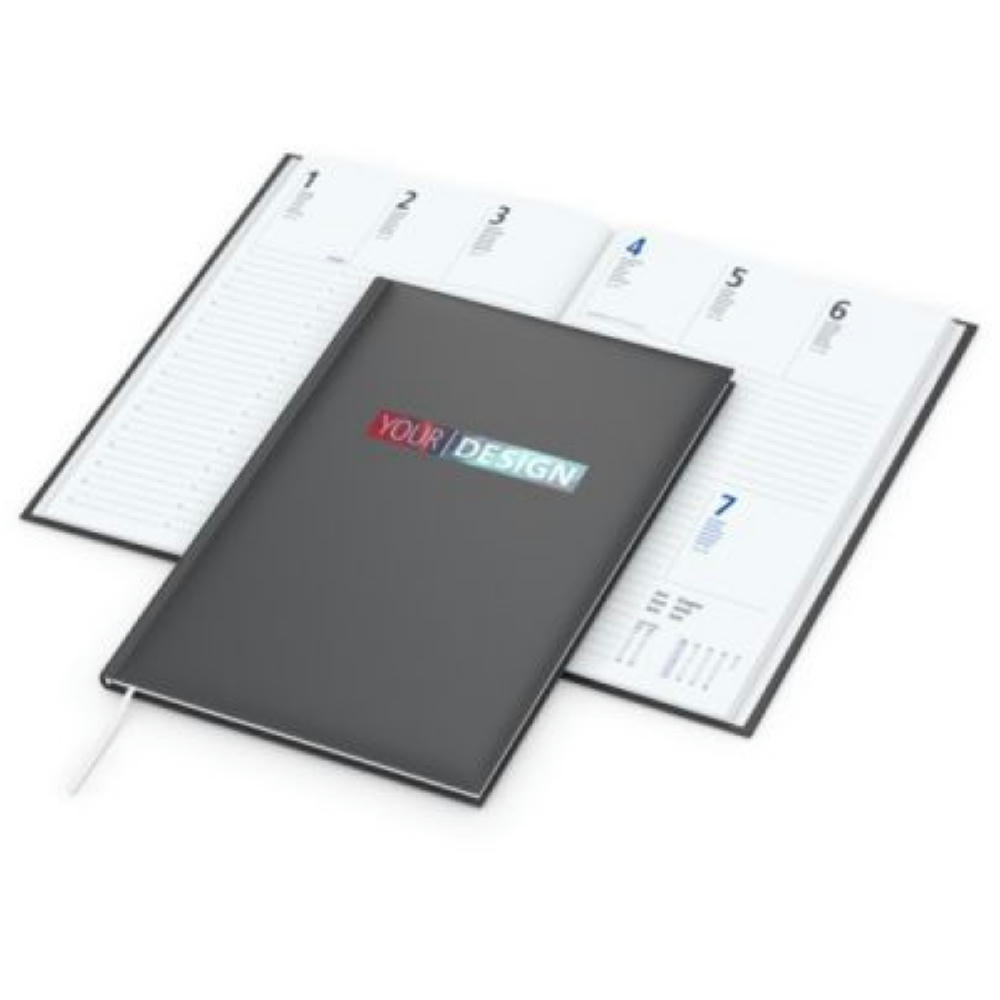 Wochenkalender Media EXPRESS 175 × 245 mm Kunstleder-Hardcover matt Werbeartikel