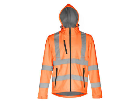 THC ZAGREB WORK. Softshell-Jacke mit hoher Sichtbarkeit (Unisex) Werbeartikel