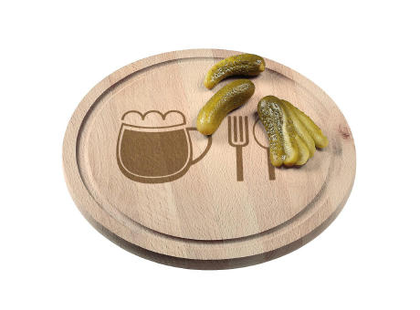 Schneidbrett "Woody" Rund Werbeartikel