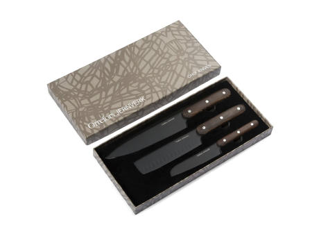 Orrefors Jernverk Messerset holz 3er-Set Werbeartikel