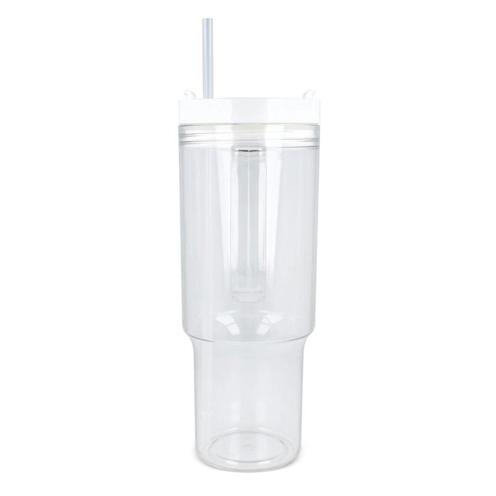 Miami Becher mit Henkel transparent 1,2 l R-PET Werbeartikel