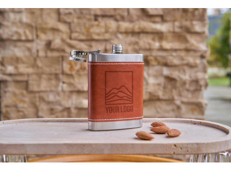 Flachmann aus Edelstahl Cedric Werbeartikel