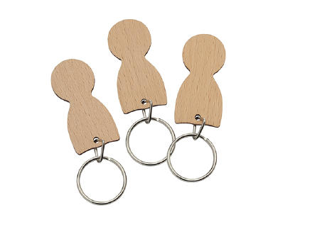 Einkaufswagenlöser Holz bedrucken