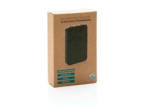 10.000 mAh Powerbank aus RCS Standard recyceltem Kunststoff bedrucken