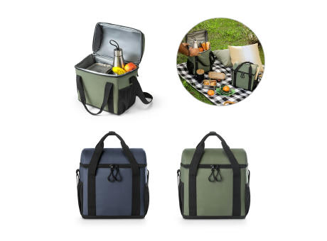 ROMA M. Gepolsterte Kühltasche aus recyceltem Polyester 600D Ripstop 11 L Werbeartikel