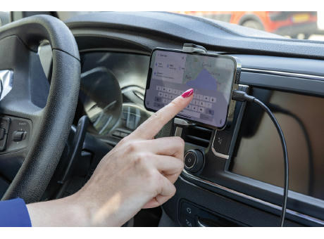 Acar 360° Auto-Handyhalterung aus RCS recyceltem Kunststoff Werbeartikel