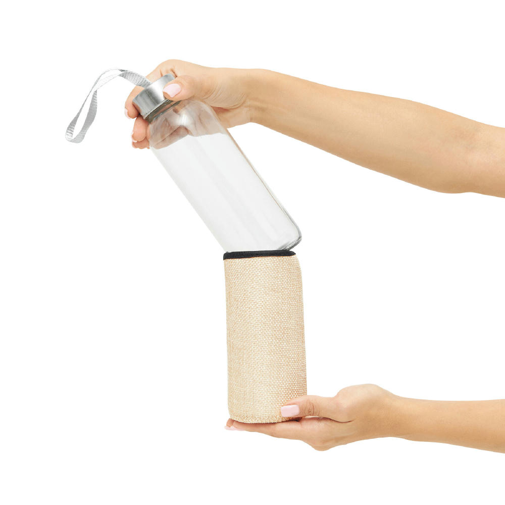 TAKE JUTY - Glas-Trinkflasche Werbeartikel