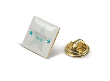 Metall Pin, quadratisch 15x15mm bedrucken