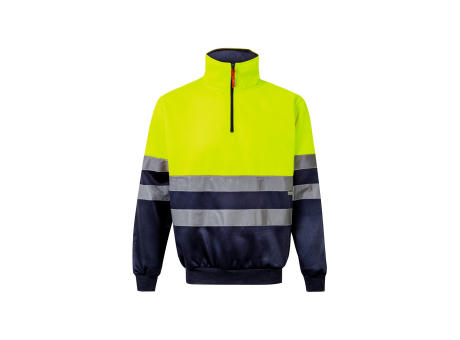 VL THOR. Zweifarbiges Sweatshirt (300g/m²) aus Polyester-Fleece (100%) bedrucken