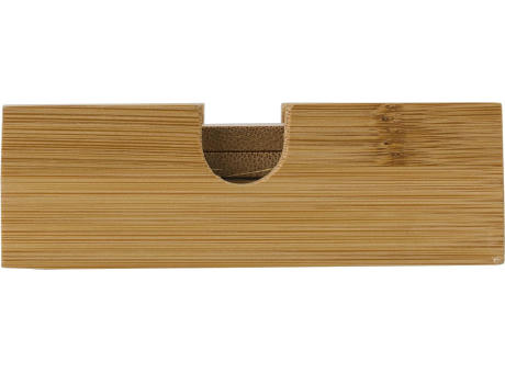 Untersetzer-Set aus Bambus Archer Werbeartikel