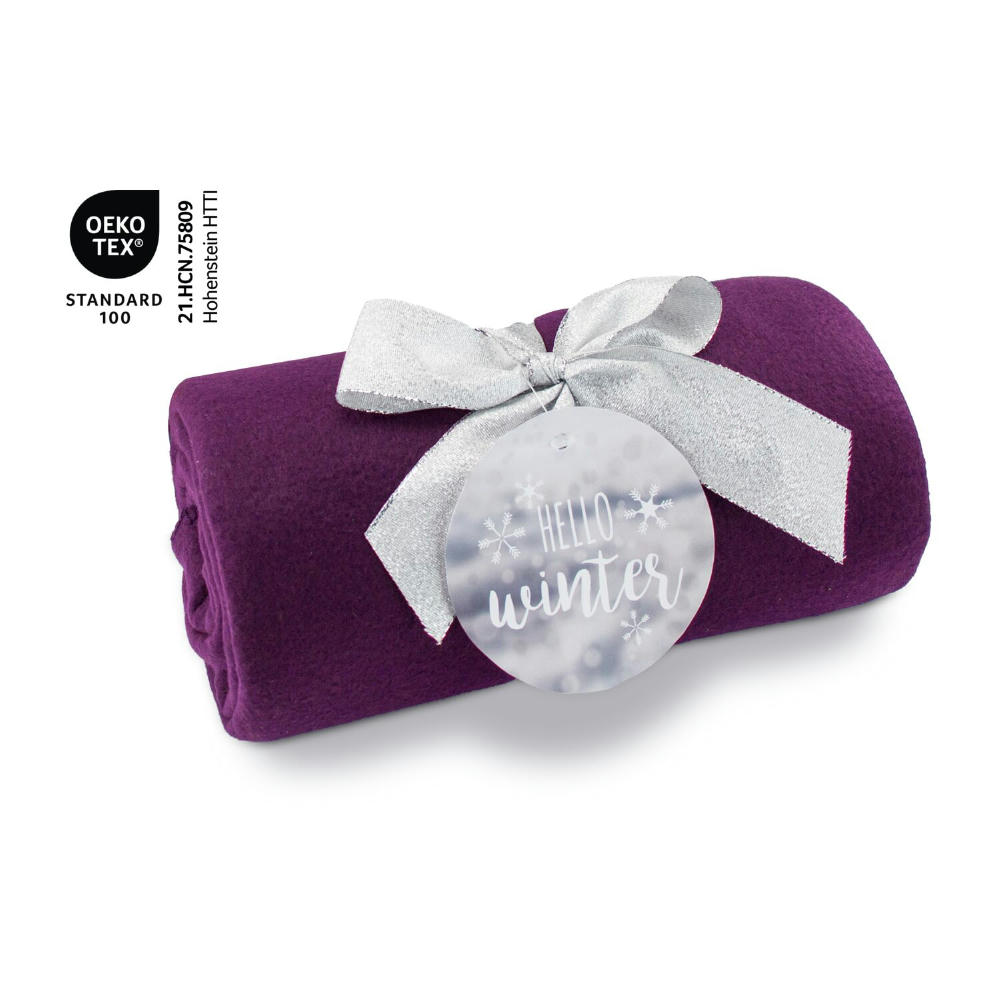 Product image Fleecedecke WINTER SPECIAL - beere - 120 x 150 cm, 180 g/m² Werbeartikel