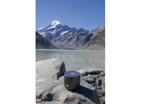 Swiss Peak 3W Basslautsprecher aus RCS recyceltem Aluminium Werbeartikel