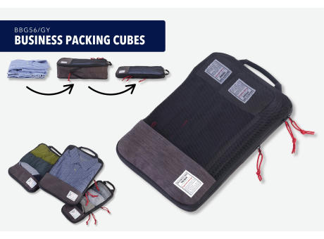 Product image TROIKA Reise-Kompressionstaschen Set BUSINESS PACKING CUBES bedrucken
