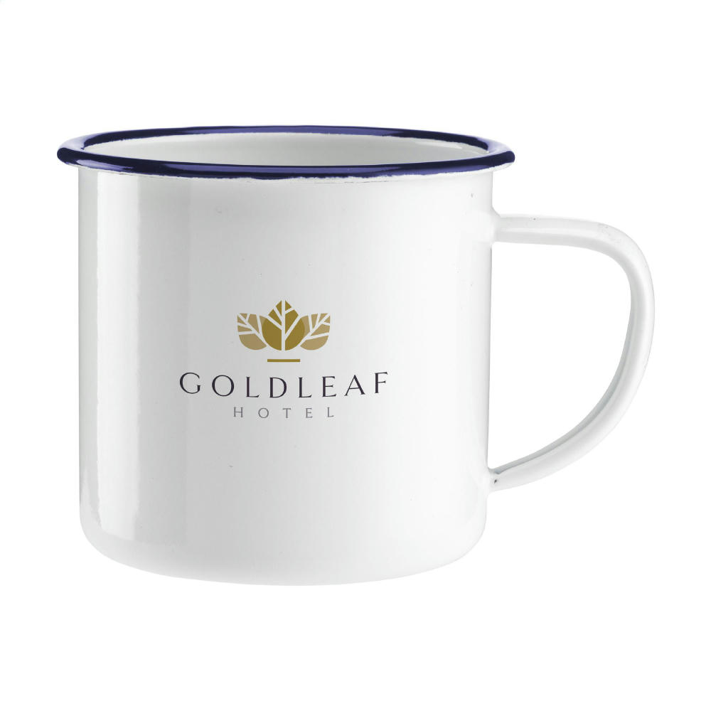 Product image Retro Emaille Tasse 350 ml Werbeartikel