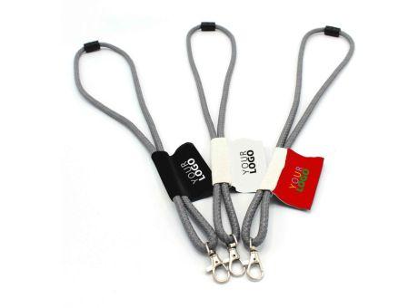 Tube Lanyard Reflex silber Werbeartikel