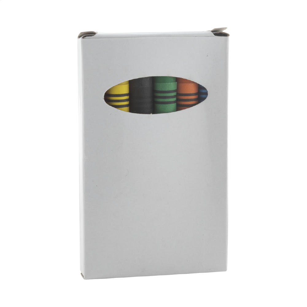 Product image 6-tlg. Wachsmalstifte-Set Sorell Werbeartikel