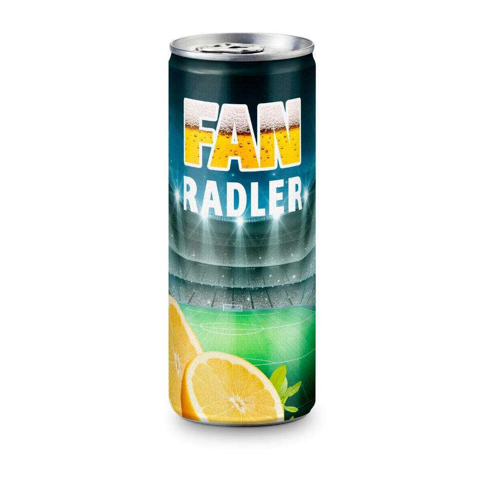 Product image Radler - Mischgetränk aus Bier und Zitronenlimonade, spritzig und frisch - Folien-Etikett, 250 ml Werbeartikel