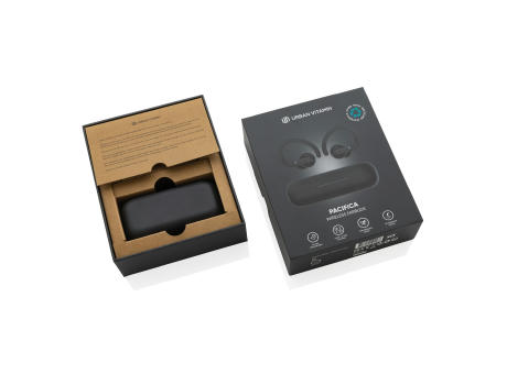 Urban Vitamin Pacifica Ohrhörer aus RCS recycelt. Kunststoff Werbeartikel