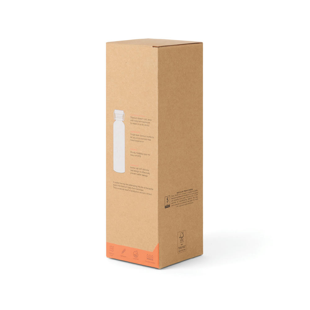 Nordic Drift Trail Ultraleichte Titan-Wasserflasche 600ml Werbeartikel