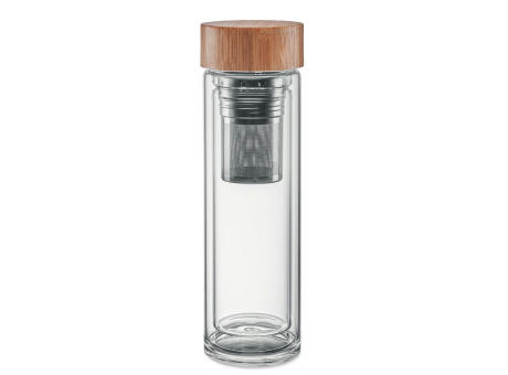 Trinkflasche Glas 400ml bedrucken