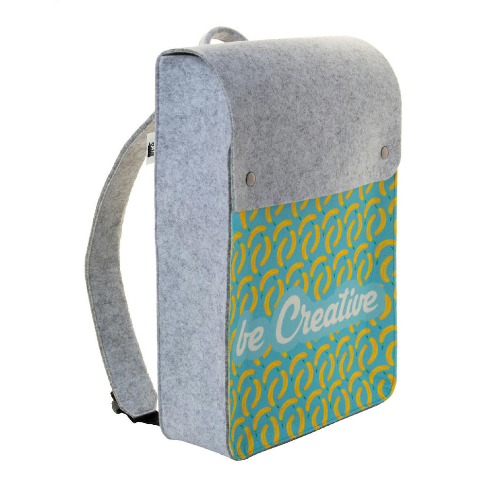 Product image individueller RPET Rucksack CreaFelt Back II Werbeartikel