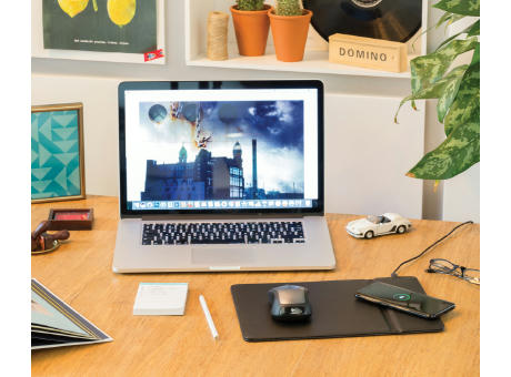 Mousepad mit Wireless-5W-Charging Funktion Werbeartikel