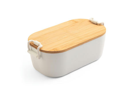 MAHLEB. Luftdichte PP-Box mit Bambusdeckel Werbeartikel