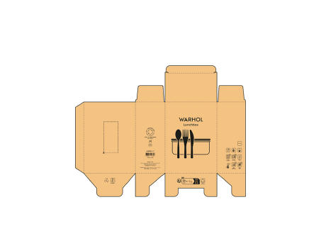 Warhol Lunchbox Bambus 740 ml  Werbeartikel