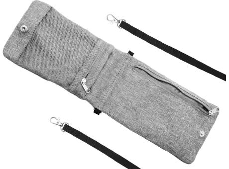 Product image Täschchen 'Toledo', meliertes Grau RPET Werbeartikel