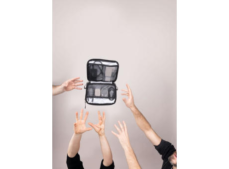 TROIKA Kabeltasche TROIKA BLACK TECH POUCH 2 Werbeartikel