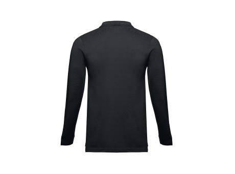 THC BERN. Langarm-Poloshirt für Herren aus kardierter Baumwolle Werbeartikel