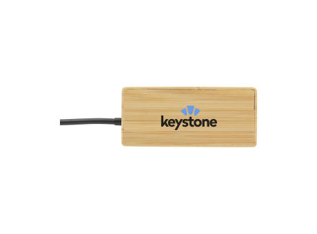 Fyra Bamboo Hub Werbeartikel