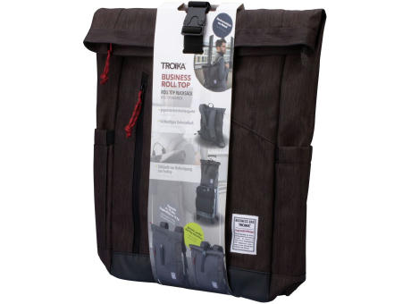 TROIKA Roll Top Rucksack BUSINESS ROLL TOP Werbeartikel