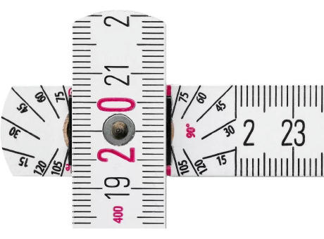 Faltbarer Zollstock aus Holz Jessica Werbeartikel