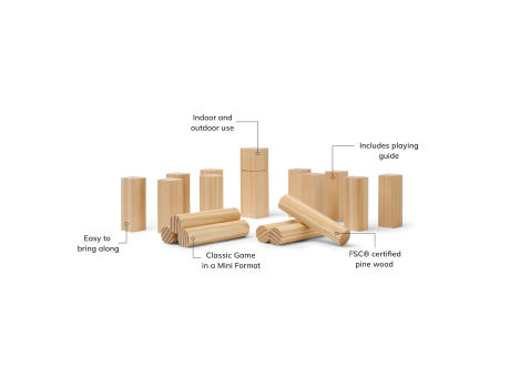 VINGA Kubb Mini Spiel Werbeartikel