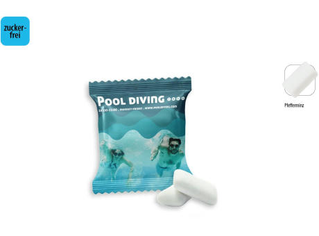 Product image Kaugummi Dragees zuckerfrei Werbetüte, 2 Stück, Inhalt: Kaugummi Dragees zuckerfrei Werbeartikel