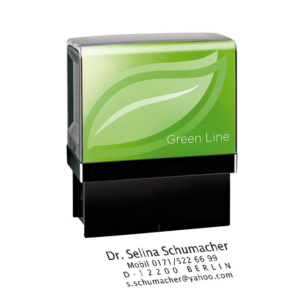 Stempelautomat "Green Line" - Printer 20 - ohne Digitaldruck Werbeartikel