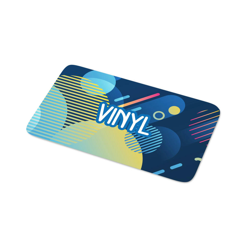 Vinyl Sticker Rechteck 20x10mm Werbeartikel