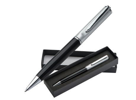 Product image Kugelschreiber aus Metall mit silbernem Oberteil Werbeartikel