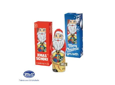 Weihnachtsmann von Klett, 40 g Werbeartikel