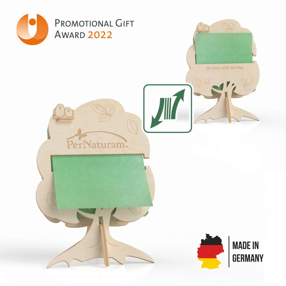 Product image TreeMinder® Z Haftnotiz-Zettelspender (FSC® zertifiziert) Werbeartikel