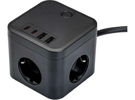Product image PLUG Steckerwürfel mit Schukosteckdosen und USB 35W PD Werbeartikel