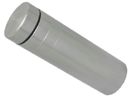 Doppelwandige Flasche 'Onsen', Silber, 500ml Werbeartikel