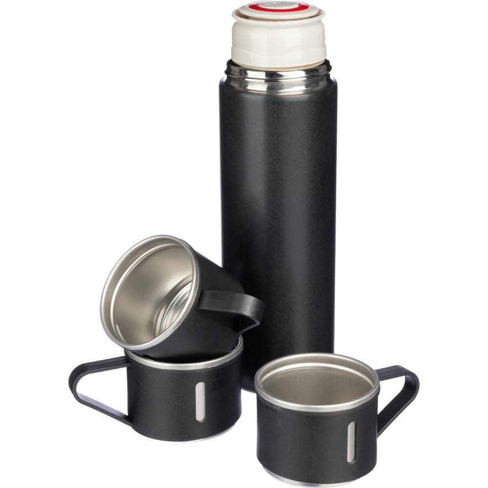 Doppelwandiges Flaschenset aus Edelstahl (420 ml) Herbert Werbeartikel