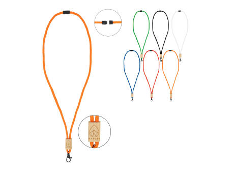 R-PET Kordel-Lanyard bedrucken