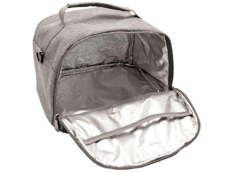 Isothermer lunch bag 'Nara', aus RPET, grau meliert Werbeartikel