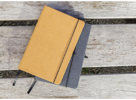 A5 Hardcover Notizbuch aus GRS recyceltem PU bedrucken