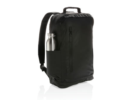 Fashion schwarzer 15.6" Laptop-Rucksack, PVC-frei bedrucken