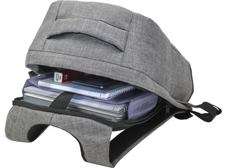 Diebstahlsicherer Rucksack aus Polyester Cruz bedrucken