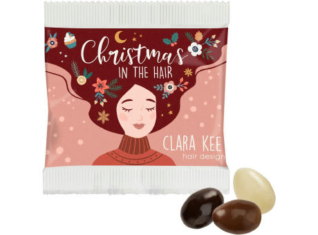 Product image Weihnachtsmandeln im Papiertütchen - Schokolade Werbeartikel